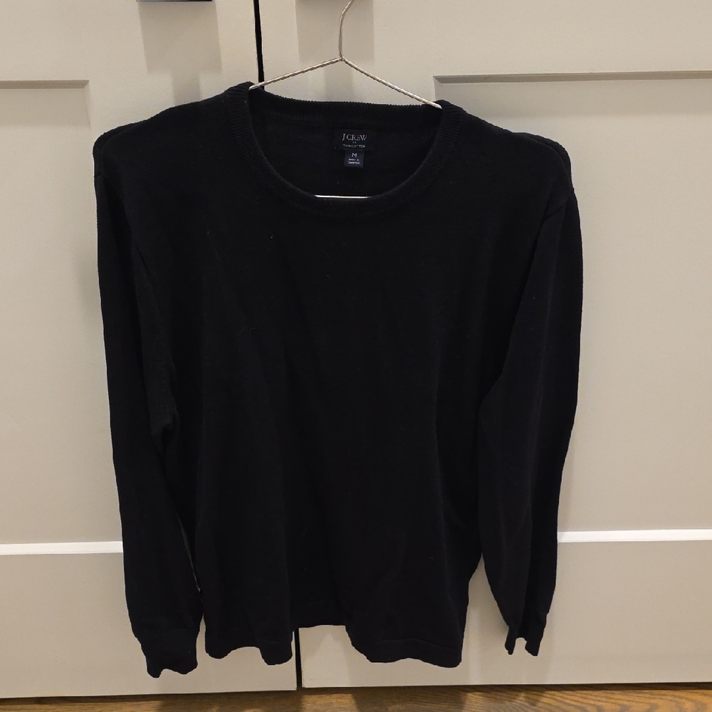 J. Crew Black Crew Neck Sweater